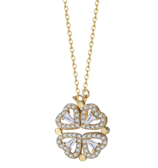 "Four-Leaf Clover Pendant – Elegant and Meaningful Jewelry"