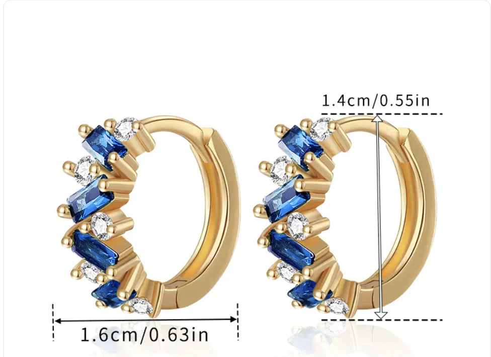 "Delicate Emerald Leaf Zircon Ear Clips – Stylish Women’s Earrings