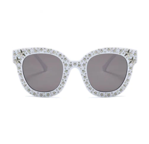 Elegant Star Diamond Cat Eye Sunglasses