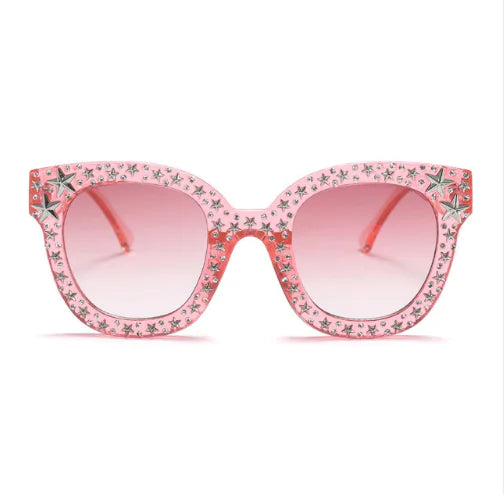 Elegant Star Diamond Cat Eye Sunglasses