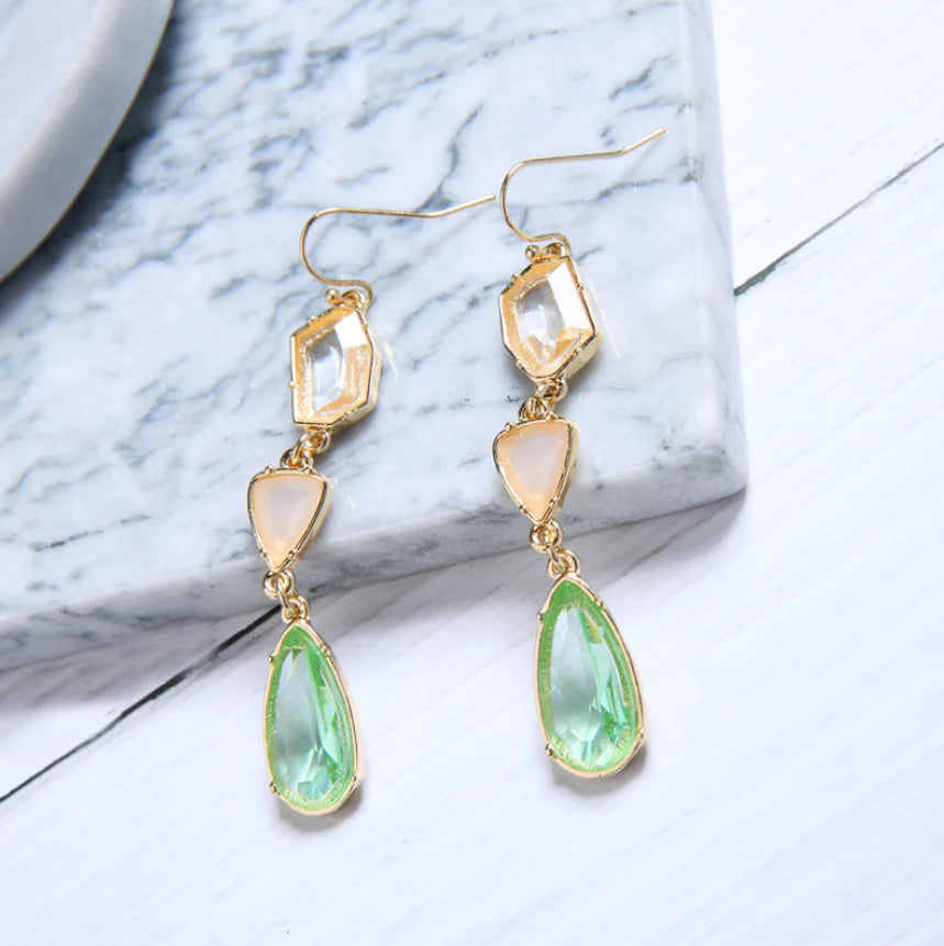 Elegant Teardrop Alloy Earrings