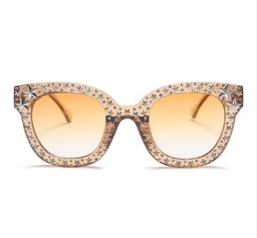 Elegant Star Diamond Cat Eye Sunglasses