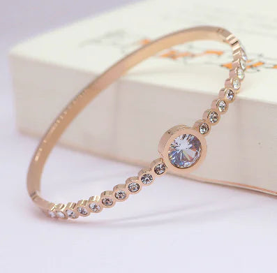 Elegant Gold-Plated Titanium Bracelet
