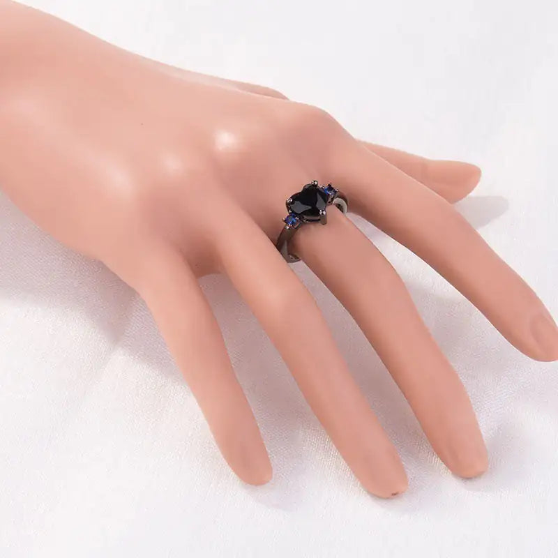 Elegant Geometric Diamond Engagement Ring