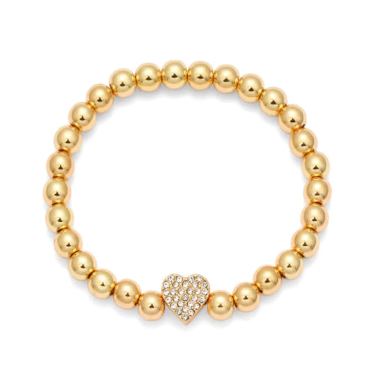 Radiant Heart Charm Bracelet