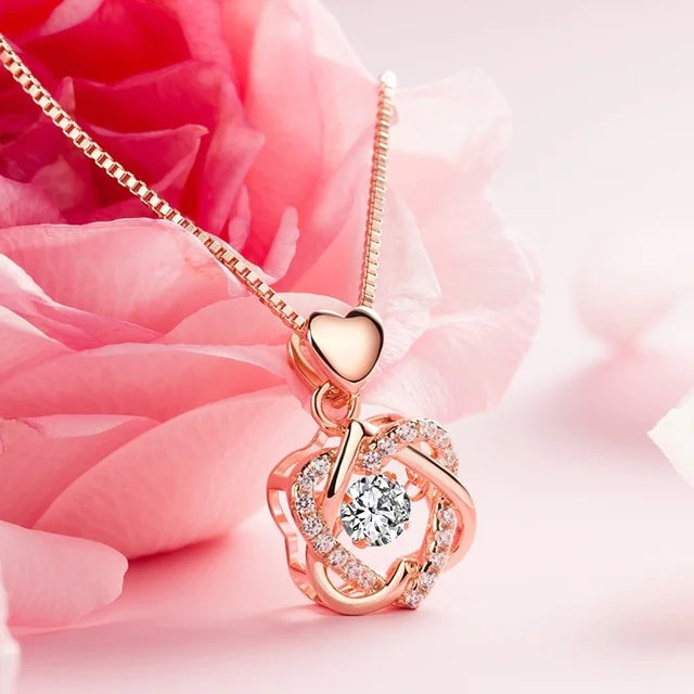 "Luxury Sterling Silver Heartbeat Necklace – Minimalist & Meaningful"