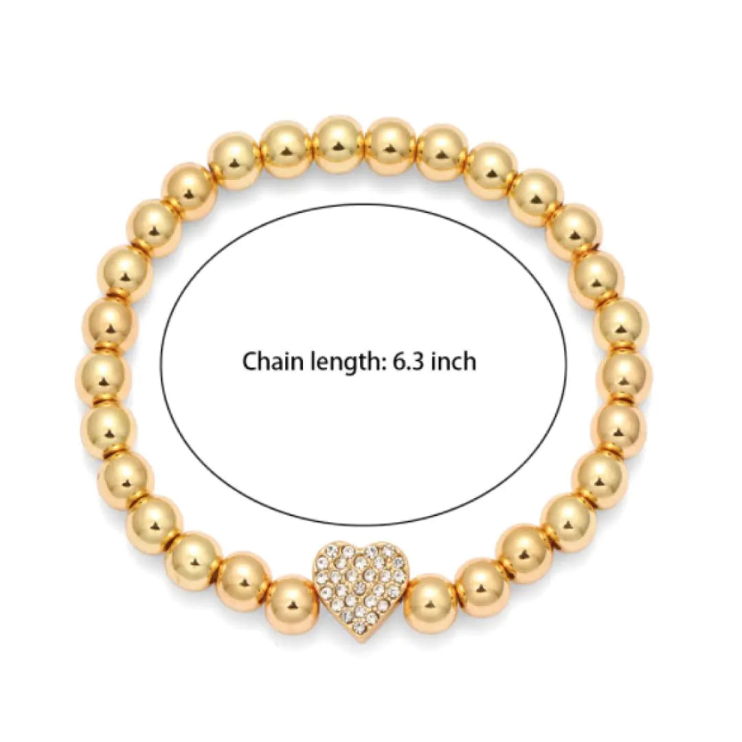 Radiant Heart Charm Bracelet