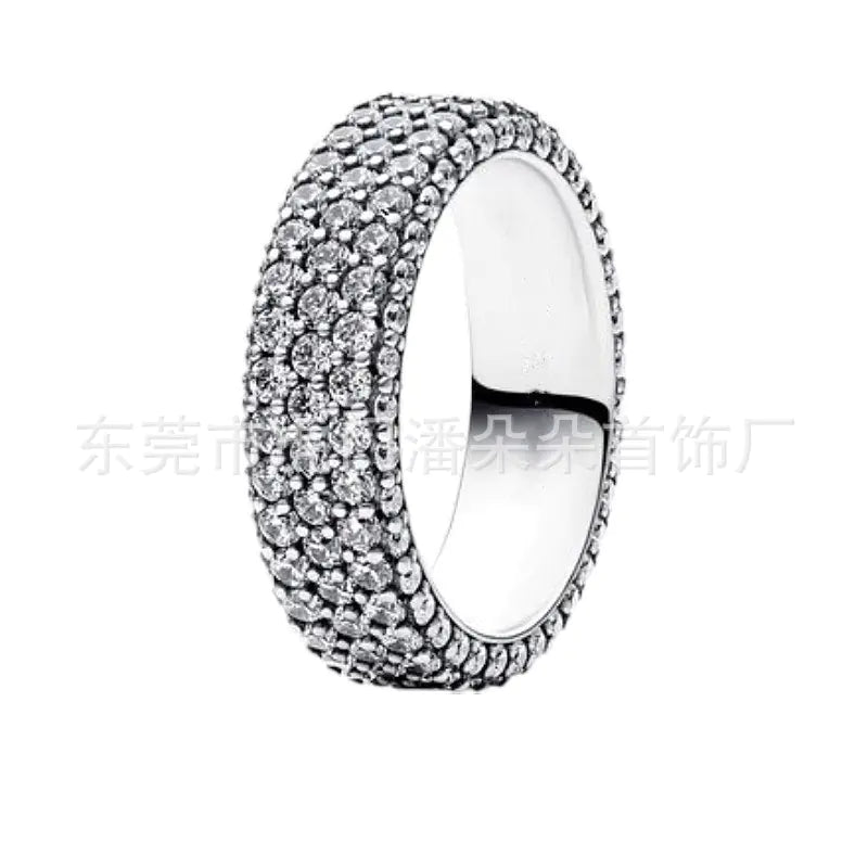 "Luxury Rose Gold Diamond Ring – Sparkling Statement Piece"